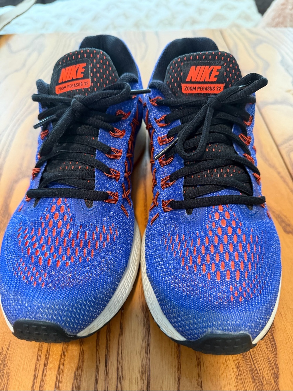 Nike Air Zoom Pegasus 32 Women's Racer Blue Hyper Orange - Size 9